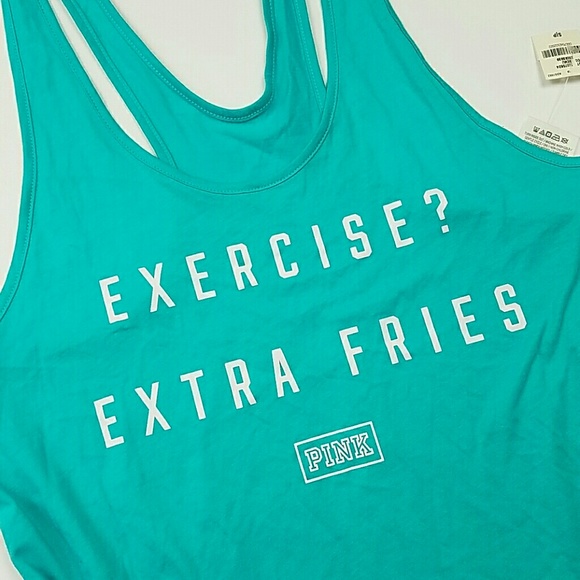 Pink Victoria's Secret Tank Top Shirt NWT - Picture 2 of 6